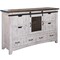 Homeroots 62" Antiqued White Solid Wood Six Drawer Triple Dresser 524533 - alternate 4