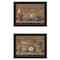 Homeroots Set Of Two Shelf Treasures 2 Black Framed Print Wall Art, 2PK 407161 - alternate 1