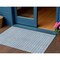 Homeroots 3' X 5' Denim Blue And Ivory Geometric Washable Indoor Outdoor Area Rug 614737 - alternate 1