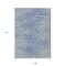 Homeroots 9' X 12' Denim Blue And Sky Blue Abstract Washable Indoor Outdoor Area Rug 587210 - alternate 5