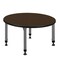 Regency Round Kee Height Adjustable Classroom Activity Table, 36 in W, 36 in L, Neo Walnut TB36RNDNWAPGY - alternate 4