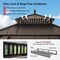 Sunjoy Kingston 10x10 Gazebo with Metal Roof , Curtain, and Netting - Brown Aluminum Posts A10204362200 - alternate 5