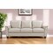 Homeroots 85" Beige Leather Sofa With Black Legs 491298 - alternate 4