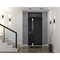 Vdomdoors Steel Door Cynex 6777 Black Transom Window Stainless Inserts Single Modern Painted-W32xH80+16-Left- CYNEX6777EXD-BLK-W32 x H80+16-Left-hand Outswing - alternate 5