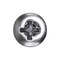 Auveco 10 x 1in Phillips Oval Head Tapping Screw Chrome, 100PK 2731 - alternate 2