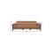 Homeroots 103" Chestnut Top Grain Leather Reclining Metal USB Sofa 720330 - alternate 3
