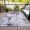 Homeroots 8' X 10' Purple Lavender And Gray Abstract Washable Indoor Outdoor Area Rug 582677 - alternate 5