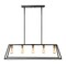 Jonathan Y Floyd 38" 5-Light Bohemian Farmhouse Iron Adjustable LED Pendant, Black/Brass Gold JYL7521D - alternate 6