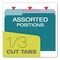 Pendaflex Colored File Folders, 1/3-Cut Tabs: Assorted, Letter Size, Bright Assorted Colors, 100PK 02315 - alternate 5