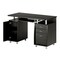 Homeroots 48" Espresso Wood Computer Desk With Two Drawers 723750 - alternate 3