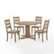Crosley Joanna 5-Piece Round Dining Table Set For 4 KF13062RB-RB - alternate 4