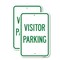 Signmission Reserved Parking Sign Visitor Parking, 12'' X 18'' 2 Signs, Heavy Gauge Aluminum, 2PK A-1218-2PACK-23019 - alternate 1