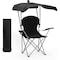 Simple Deluxe InfiniPower Beach Chair with Umbrella - Portable Camping Chair with Canopy, 35in Sun Shade, Heavy D FNCHARCAMPCP04B - alternate 1