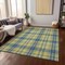 Homeroots 3' X 5' Yellow Blue And Ivory Plaid Washable Indoor Outdoor Area Rug 597135 - alternate 5