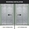 Anzzi 48in x 76in Frameless Shower Door with Sliding in Brushed Nickel with Tsunami Tempered Clear Glass SD-FRLS06101BN - alternate 5