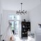 Vaxcel Drake 16-Light 29 in W Matte Black Mid-Century Modern Chandelier, Ceiling Pendant Fixture H0292R - alternate 6