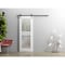 Vdomdoors Barn Interior Door, 42" x 84", White MELA7222BD-B-WS-4284 - alternate 1
