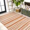 Jonathan Y Castara Wavy Stripe Modern Orange/Cream 5 ft. x 8 ft. Indoor/Outdoor Area Rug SMB205B-5 - alternate 4