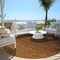 Homeroots 8' Chocolate And Brown Round Ombre Washable Indoor Outdoor Area Rug 588554 - alternate 5