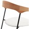 Leisuremod Lyra Collection Modern Chair in Natural Wood back and White Seat, 2PK LCNW-41W2 - alternate 8