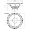 18 Sound 15 in diameter mid-low frequency transducer ideal to meet requirements for low bass applications wh 15NMB1000-8 - alternate 3