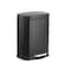 Happimess Connor Rectangular 13.2-Gallon Trash Can with Soft-Close Lid and FREE Mini Trash Can, Charcoal Black HPM1006B - alternate 5