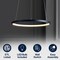 Jonathan Y Brice 15.75" Modern Contemporary Metal Round Dimmable Integrated LED Pendant, Navy JYL7202F - alternate 9