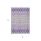 Homeroots 3' X 5' Purple Lavender And Ivory Geometric Washable Indoor Outdoor Area Rug 613867 - alternate 2