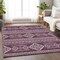 Homeroots 8' X 10' Eggplant And Ivory Southwestern Washable Indoor Outdoor Area Rug 593669 - alternate 4