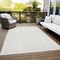 Homeroots 5' X 8' Ivory And Beige Chevron Washable Indoor Outdoor Area Rug 612269 - alternate 3