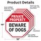 Signmission Private Property Beware of Dogs, 10 inch X 10 inch, Aluminum Metal Signs, 5PK OC-A-5Pack-10-138 - alternate 3