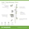 Symmons Oak HydroMersion Double Handle Tub and Shower Trim Kit with Hand Spray (Valve Not Included) 5696STN15TRM - alternate 2
