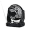 Audiobox 3-Speed Portable Solar-Rechargeable Fan W/ Built-in Bluetooth Speaker and Torch Light, Blk,  RXF-40 - alternate 4