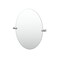 Gatco A-Line 26.5" Frameless Oval Mirror, Satin Nickel 5669 - alternate 1
