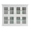 Homeroots 52in White Wood and Glass Two Level Storage Cabinet 397841 - alternate 3