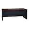 Hirsh Desk Pedestal, 36 in D X 29 1/2 in H, 72 in W X Steel, Black/Walnut 20541 - alternate 4