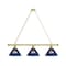 Holland Bar Stool Co Fresno State 3 Shade Billiard Light, Brass Fixture BL3BRFresSt - alternate 1