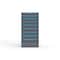 Strong Hold 9 drawer cabinet - (3x 4ft, 5x 5ft, 1x 8ft) - Blue accents - Keyed Alike S3060-PPAAS-0904FS - alternate 1
