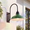 Jonathan Y Stanley 12.25" 1-Light Farmhouse Industrial Iron LED Gooseneck Arm Outdoor Sconce, Green JYL7614F - alternate 4