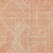 Homeroots 5' X 8' Orange And Ivory Abstract Washable Indoor Outdoor Area Rug 594948 - alternate 5
