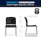 Flash Furniture Black Plastic Sled Stack Chair, PK5 5-RUT-238A-BK-GG - alternate 9