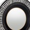 Homeroots 36" Black Metal Round Pierced Accent Mirror 574037 - alternate 4