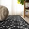 Jonathan Y Moroccan HYPE Boho Vintage Diamond Black/Ivory 6 ft Square Area Rug MOH101D-6SQ - alternate 3