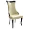 Leisuremod Novara Collection Modern Wooden Dining Chair in Off White Velvet NC20CRF - alternate 1