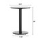 Flash Furniture 24" RND Tabletop, Seamless Surface Technology, White Faux Marble, 18" Round Black Table Height Base ST-RD24-WHMAR-TR18-GG - alternate 7