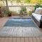 Homeroots 3' X 5' Blue And Gray Abstract Washable Indoor Outdoor Area Rug 632041 - alternate 4