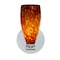 Besa Lighting Karli Wall Sconce, Amber Cloud, Polished Nickel Finish, 1x40W Halogen 1SX-719818-PN - alternate 1