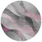 Homeroots 8' Pink Gray And Silver Round Abstract Washable Indoor Outdoor Area Rug 616762 - alternate 6