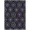 Homeroots 5' X 8' Purple Charcoal And Gray Medallion Washable Indoor Outdoor Area Rug 587717 - alternate 4
