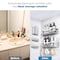 Fab Glass And Mirror Shower Caddy Pack of 5, white - Shower Organizer and Shelves for Efficient Shower Storage, Wall CDY5-WH - alternate 4
